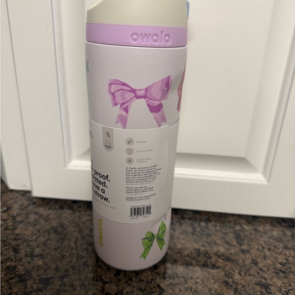 Owala Bow 24 OZ Water Bottle Free Sip Stainless Steel New In Box - Picture 2 of 3